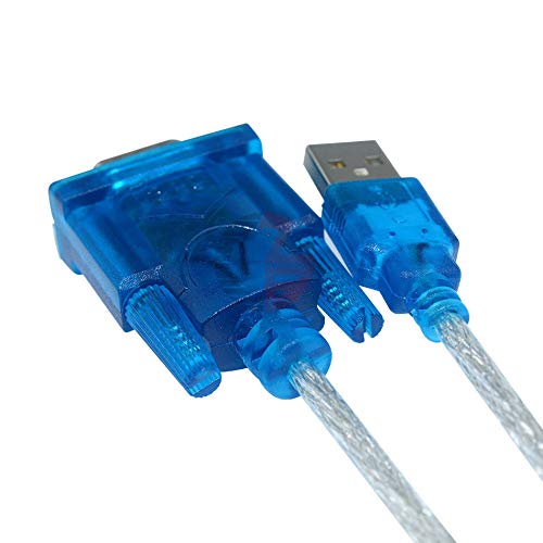 USB до сериски порта RS232 9 PIN DB9 CABLE COM ADAPTER ADAPTER COVENAPTOR BLUE