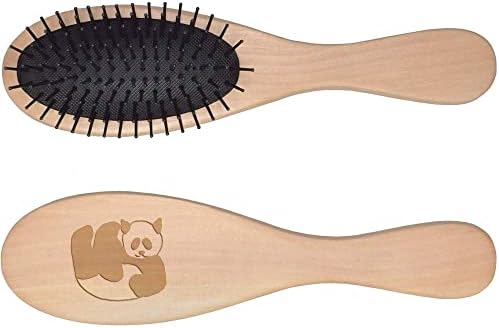 Азида „релаксирачка панда“ дрвена четка за коса