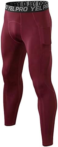 Овермална машка мода со цврста боја, затегнати со суви спортски хеланки, јога панталони
