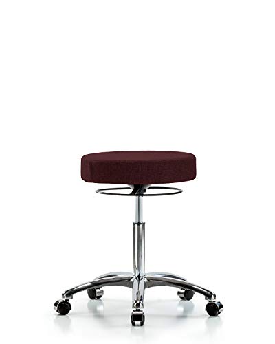 Labtech Седење LT42569 Столче за средна клупа, ткаенина, хромирана база - хромирани тркала, сина