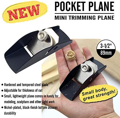 Mini Trimming Planer, DIY модел за правење алатки за обработка на џебна рамка за обработка на раката прилагодлива за проекти за кастрење.
