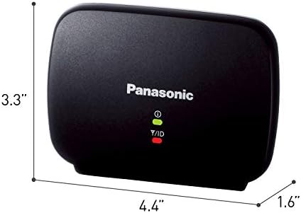 Panasonic KX-TGA407B опсег Extender за Dect 6.0 плус безжични телефонски системи фиксни телефонски црни црни