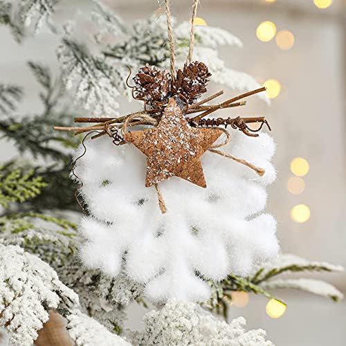 Божиќна декорација приврзоци од пена топка бела снегулка вода капка bellвонче леплива декорација Божиќна топка декорација приврзок виси