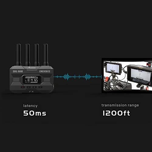 ACSOON CineView SE Безжичен Видео Пренос Предавател 2.4-5Ghz Двоен Канал Безжичен HDMI&засилувач;SDI Предавател 1080p 60fps 0.05 Латентност