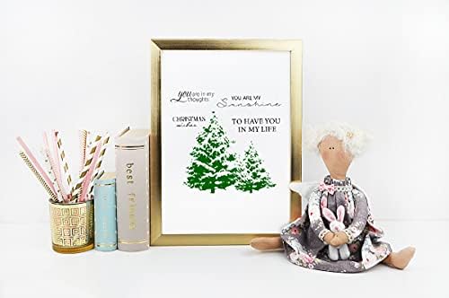 Дрвја чисти марки рамки на дрвјата умираат исечоци за правење картички и украси за албуми со фотографии, Божиќни честитки зборови