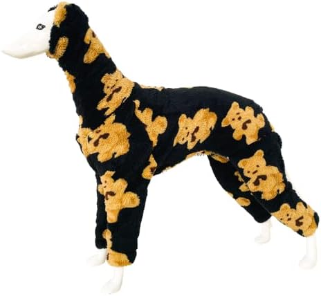 Облека за сива боја - Куче зимско топло руно територија за скокање со долги ракави со четири нозе, џемпер со аспиратор со отворено