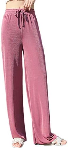 Angенскинвел женски долг мраз свилен јога панталони панталони за спиење дното на облеката со панталони за влечење
