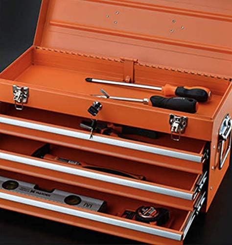 Едвард Алатки Преносна метална алатка кутија со фиоки 20 ” - заклучен центар за безбедност - Обвинение за гребење во прав - Тешки брави на градите - фиоки за целосна п?