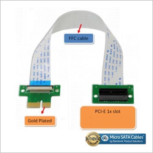 PCI-E Експрес 1x Столб Продолжувач Картичка Со Голема Брзина Флексибилен Кабел 4 Инчи