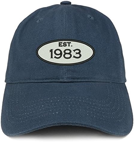 Трендовски продавница за облека основана 1983 година извезен 40 -ти роденденски подарок мека круна памучна капа