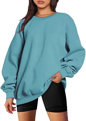 Преголеми џемпери за жени обичен екипаж пулвер случајно капно рамо со долги ракави пуловер