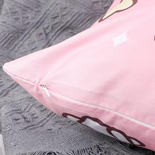 Цртаниот филм G-Ahora Kitty Soft Pillow Cover Декоративни плоштади фрлаат перници, поставени јапонски капачиња за перниче каваи за