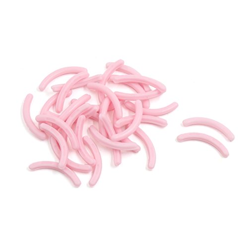 UXCELL® 30PCS светло розова мека гума дами козметичка шминка за трескање на трепките Заменете ги влошките