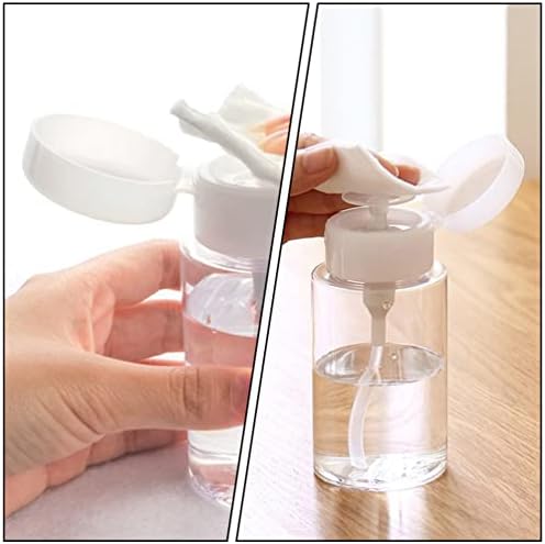 Cabilock Dispenser за садови 5 парчиња празен пумпа за диспензерот за вода шишиња за нокти за отстранување шише, притиснете го шише Шише