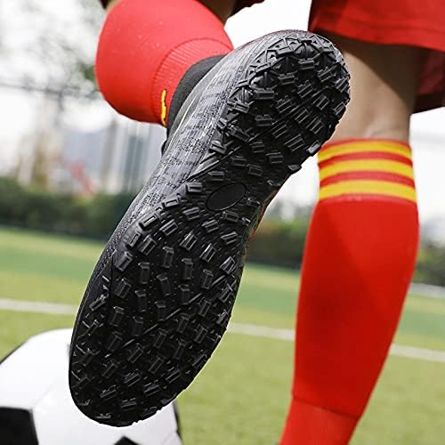 QZZSMY MENS FOODCER SPIKES Професионални фудбалски чевли за трева Менс затворен/Отворено натпреварување/Обука/Атлетски патики