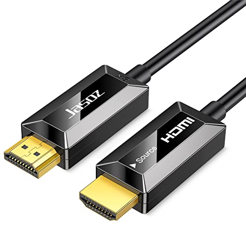 KAGO 8K Оптички HDMI Кабел-100ft Ултра голема Брзина HDMI 2.1 Кабел, 8K@60hz 4K@120/144hz 48Gbps Динамичен HDR, eARC, VRR, Dolby Atmos, Компатибилен