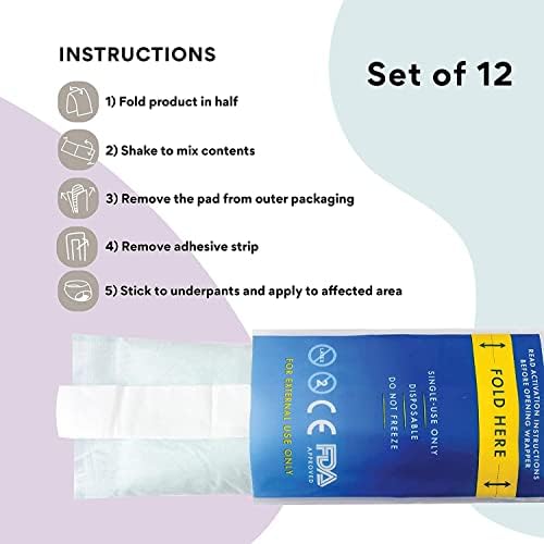 Таблети сол со сол за бања за постпартална нега и за еднократна употреба перинеална мраз влошки 12 пакувања