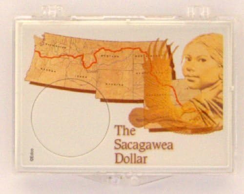 Sacagawea Долар Мапа Предвремени Заклучување 2x3 Носителот Монета 3 Пакет