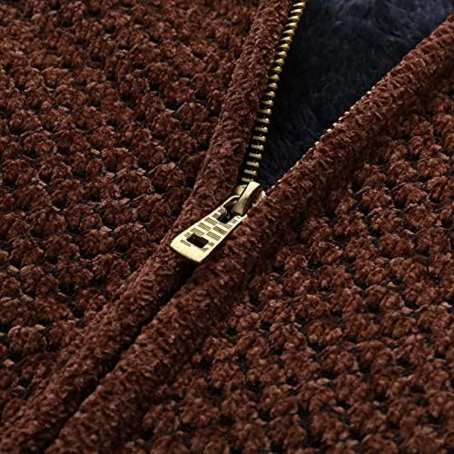 XXBR кардиган џемпер за мажи, зимска топла качулка плетена јакна кашмир руно внатрешно патент случајно тенок спој со скокач палто