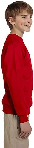 Hanes Comfortblend - млади џемпер од 7,8 унца. P360, црвена с