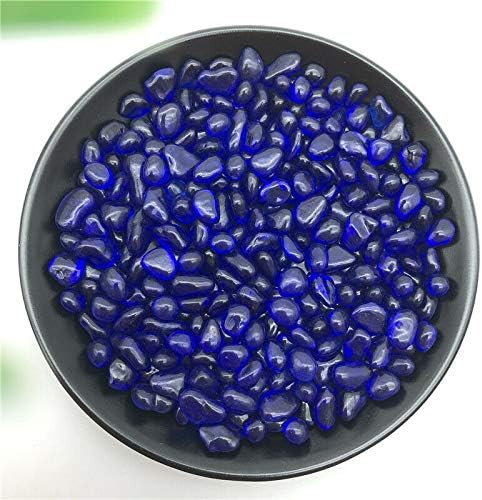 Suweile JJST 50g 7-10mm кобалт сина чакал во боја на глазура кристал Буда аквариум Декори и минерали 0308