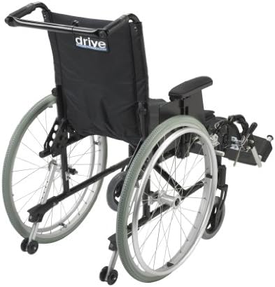 Возете Медицинска Пума Ултра Лесна Инвалидска Количка За Рехабилитација Со Потпирачи За Нозе, Црна