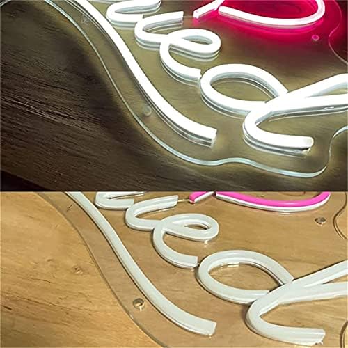 ДВТЕЛ Штотуку Се Ожени ЛЕД Неонски Знак Лед Моделирање Светло Прозрачни Букви Табла Акрилен Панел Неонски Декоративна Светлина, 50х30см Хотел
