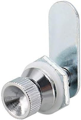 uxcell Алатки за тркалезно копче со тркалезно копче од 0,7инч со навој без клуч за заклучување на сребрен тон 5 парчиња
