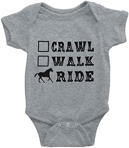 Crawl Walk Ride Corse Симпатична бебешка цртана боја, каросерија за кратки ракави, кратки ракави, скокачи, унисекс