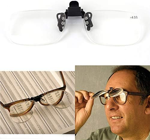Клип за очила за читање на разузнавачки очила за читање кремани леќи читатели унисекс