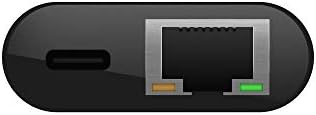 Belkin USB-C до адаптер за етернет + полнење и USB-ако сертифициран USB тип Ц до адаптер за гигабит Етернет