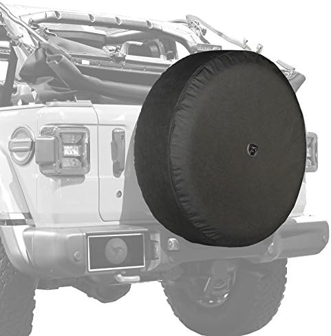 Boomerang - 32 мека покривка на гумата JL за Jeep Wrangler JL - Sport & Sahara - Црн тексас винил - Интегриран аспиратор за камера