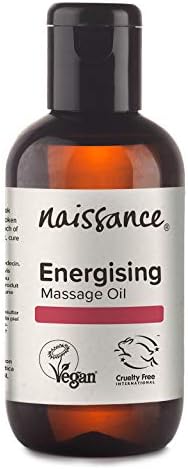 Наисанс Енергично масло за масажа 3,4 fl oz - природна мешавина од масло од грозје со ветивер, лимоноса, морско оревче