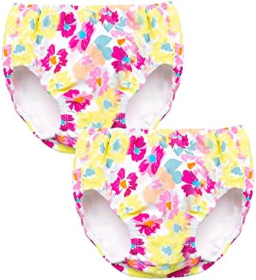 Sunbusters Sunwear Dirl Girl за еднократно пливање со пливање 2 пакет, Pretyberry, 3T