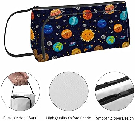 Вселенски планети на Никоки, козметичка торба за жени, цртан филм Сонцето Земја Спејпл вселенски брод Мала торба за шминка за шминка торбичка за канцелариски патув