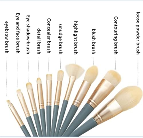 LXXSH 10PCS меки меки четки за шминка поставени за козметика Фондација за руменило во прав (боја: А, големина