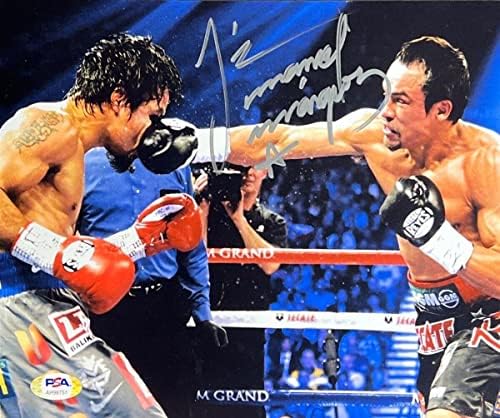 Хуан Мануел Маркез Бокс потпиша 8х10 Фото PSA AH98751 - Автограмирани фотографии во боксот
