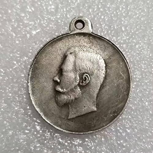 Антички занаети на Кингфенг Руски медал: Сребрен обложен медал/Медал: Комеморативна монета од 1914 година 1439