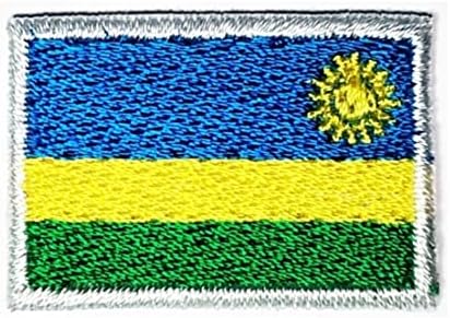 Кленплус 3 парчиња. 0. 6Х1, 1 ИНЧ. Мини Руанда Знаме Закрпи Знаме Земја Лепенка ЗА Сам Костим Амблем Униформа Тактички Воено Знаме Квадратна