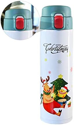 АБАОДАМ 450мл чаша за изолација Божиќна тема термичка кригла вакуум креативна вода чаша