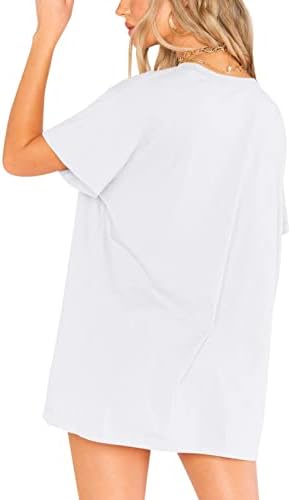 Патриотски кошули за жени во САД знаме лето кратки ракави за маици со врата од вратоврска за вратоврска за време