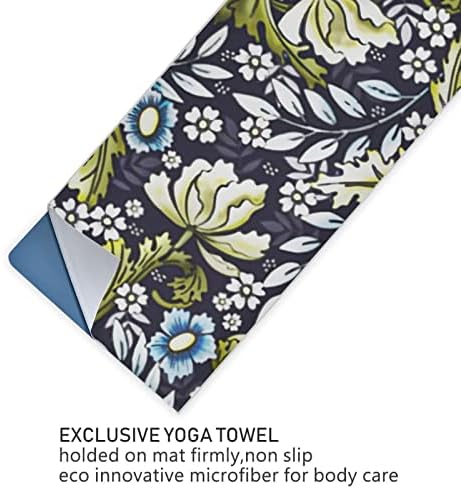Augenserstan yoga ќебе викторијанско-ера-флорално-уметнички јога пешкир за јога мат пешкир