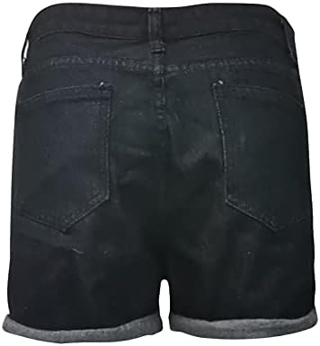 Миашуи флип панталони панталони панталони фармерки секси шорцеви дупки за мода жени тенок лето плус големина панталони џогирање панталони жени