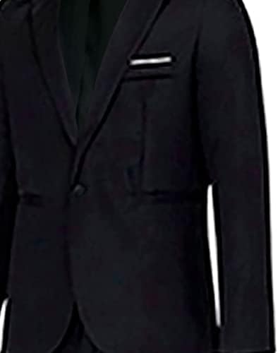 Shишилиумски машки тенок вклопување 2 парчиња костуми со едно копче за деловни јакна за панталони за панталони поставени свадбени матурски костуми