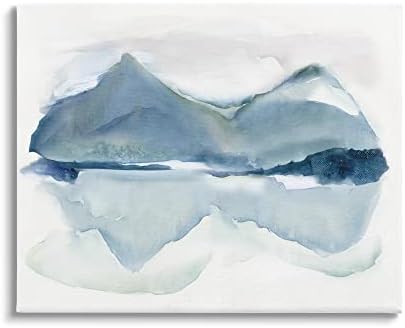 СТУПЕЛ ИНДУСТРИИ Ледениот брег на планински воден поглед Апстрактни пејзаж, дизајн на Керол Робинсон