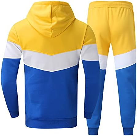 Tracksuit потта за мажи Зимски спорт џогирање костуми со атлетски сет со цврста боја долга ракав активни облеки