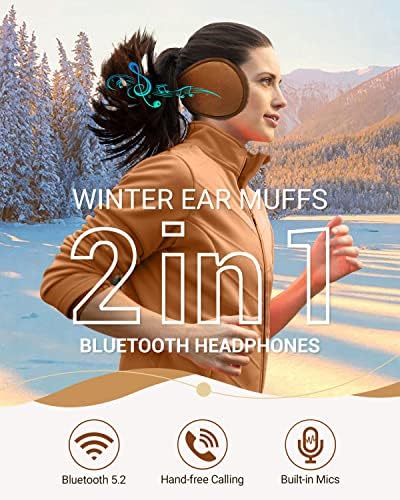 Лц-долида блутут Ушни Затоплувачи Зимска Музика Слушалки За Уши Bluetooth Уши Вградени HD Звучници Безжични Ушни Пригушувачи