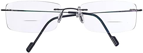 Jcerki bi tao Super Light титаниум бифокално читање очила мажи жени жени мода безжично читање очила за очила + кутија за очила