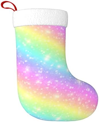 Божиќна фантазија Божиќно порибување 18 инчи Божиќ што виси чорап класичен празник за украсување чорапи