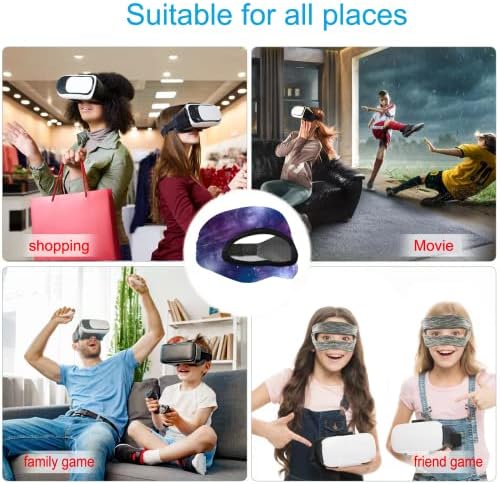 VR маска за очи на лицето на лицето за дишење еластична потта за прилагодливи големини HMD Подлога Користете за вежби за VR,